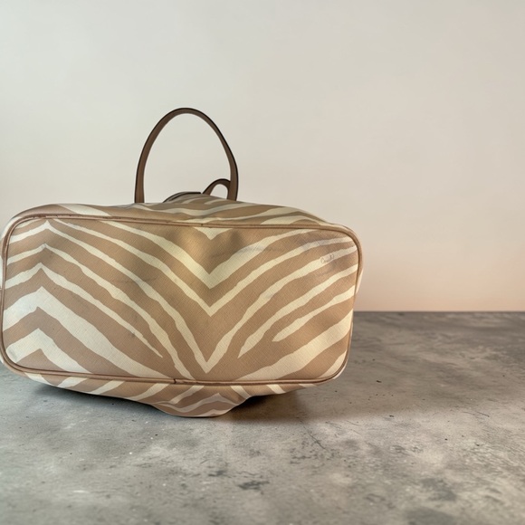 Coach tan zebra print tote bag - Picture 4 of 4